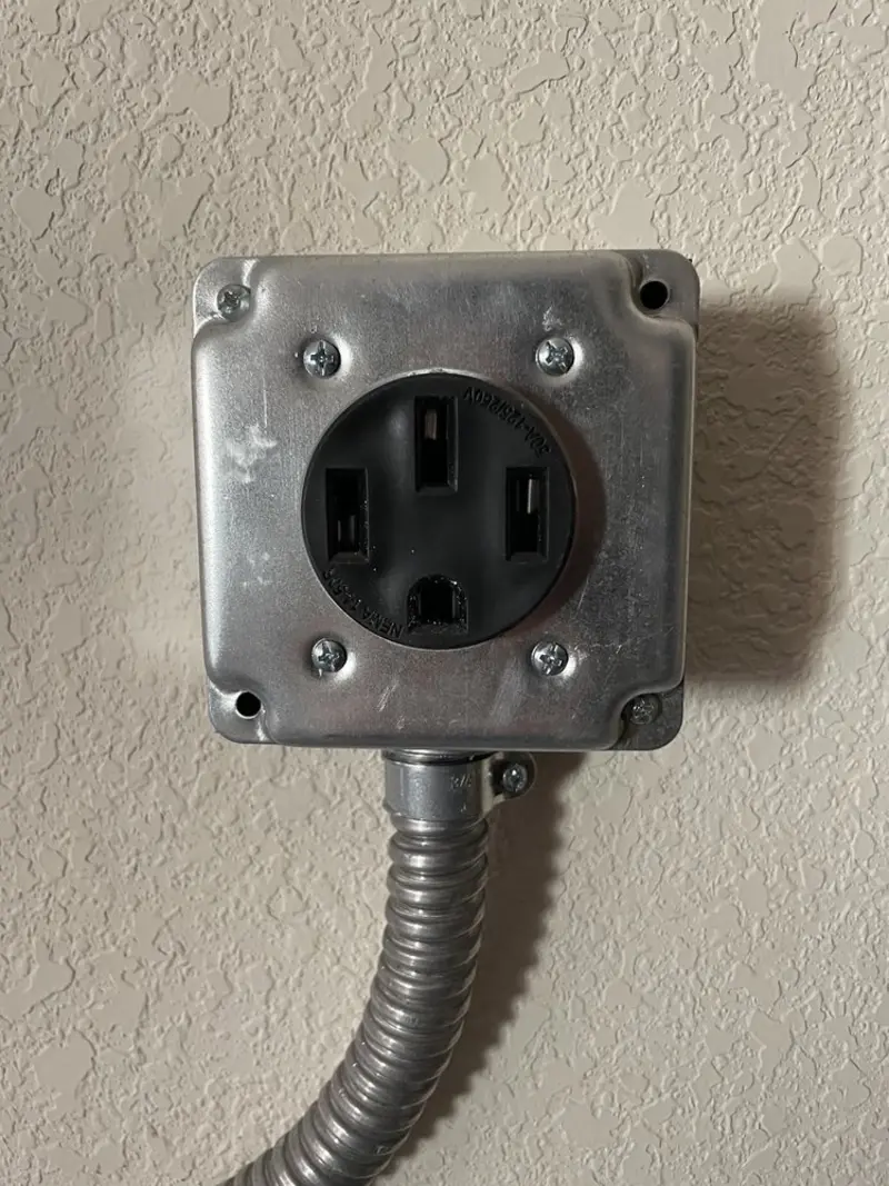 NEMA 14-50 outlet installed for Smart Home Electrical in Scottdale
